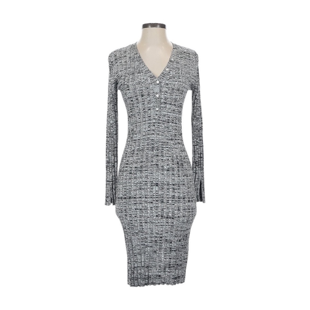 Willow & Wind Dress Knit Long Sleeve V-Neck Large
